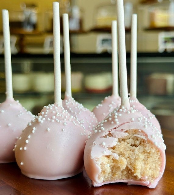 Strawberry Cake pop Rum Cakes Factory